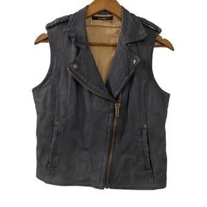 Sita Murt Anthropologie Sheep Leather Vest Womens Small